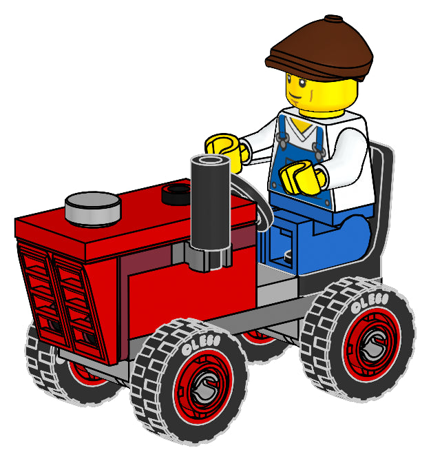 LEGO Town Farmer with Tractor paper bag (952509-1)