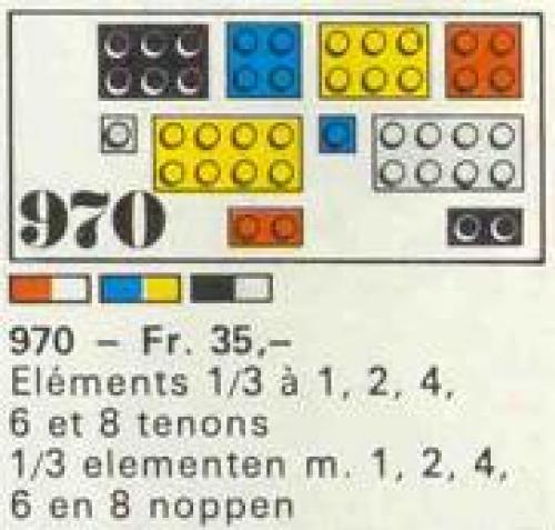 LEGO Classic 47 1/3 elements (plates) (970-2)