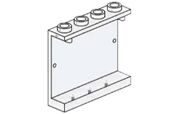 LEGO Bulk Bricks 1 x 4 x 3 Train Window Clear (B002-1)