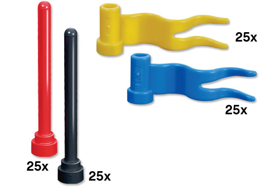 LEGO Bulk Bricks Flags and Posts (F6316-1)